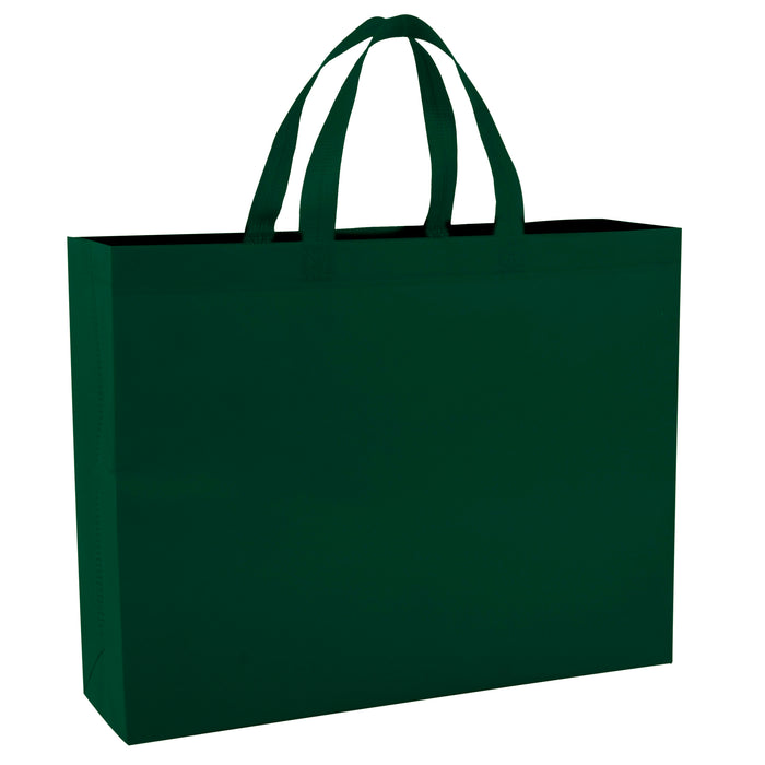 Wholesale Non-Woven Tote Bag 14 x 18 inches - Hunter Green