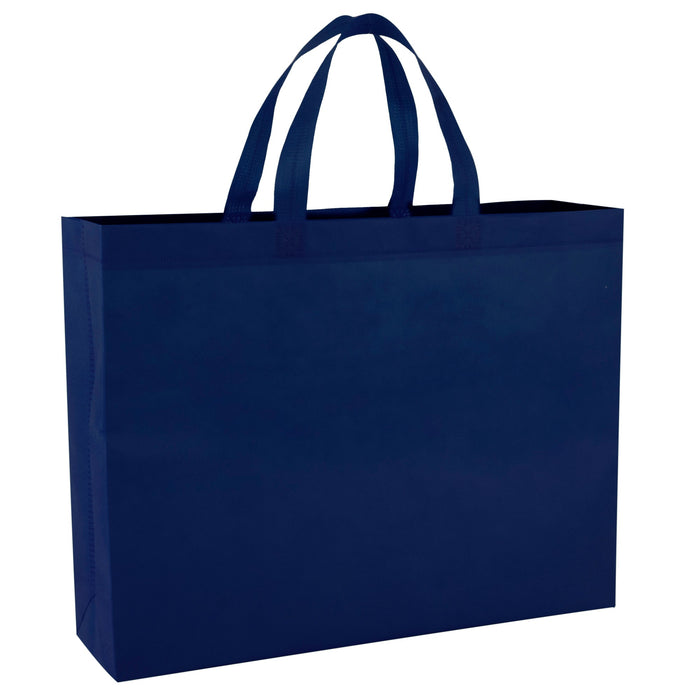 Wholesale Non-Woven Tote Bag 14 x 18 - Navy Blue