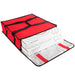 Trailmaker Insulated Pizza Carrier with Handle - Red - BagsInBulk.ca