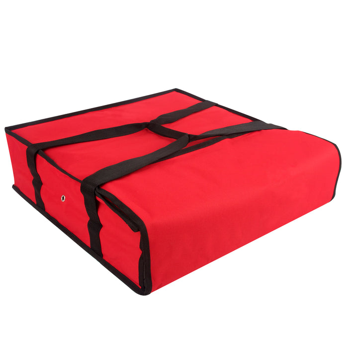 Trailmaker Insulated Pizza Carrier with Handle - Red - BagsInBulk.ca