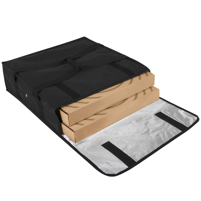 Trailmaker Insulated Pizza Carrier with Handle - Black - BagsInBulk.ca