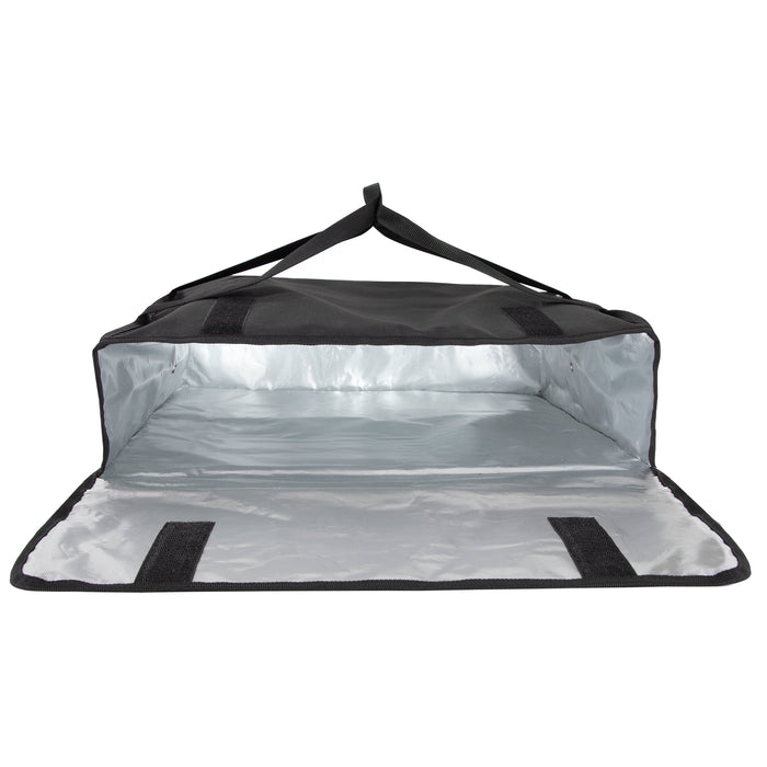Trailmaker Insulated Pizza Carrier with Handle - Black - BagsInBulk.ca