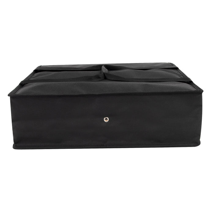Trailmaker Insulated Pizza Carrier with Handle - Black - BagsInBulk.ca