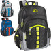 19 Inch Mountain Edge Multi Pocket Daisy Chain Backpack With Laptop Sleeve - 3 Colors by 7265