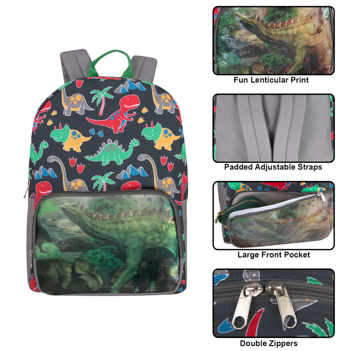 Wholesale Dinoaurs Lenticular 3D Hologram Backpack