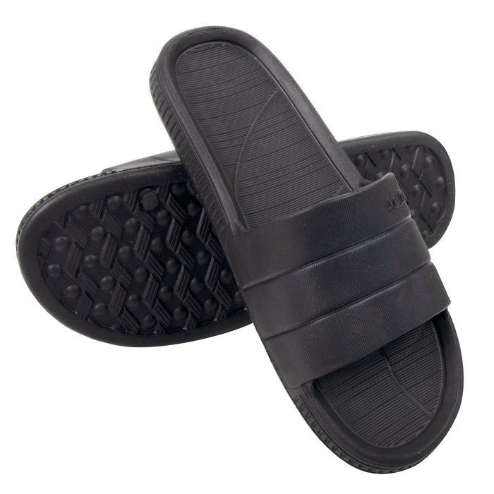 Women's Slide Sandals - Black - BagsInBulk.ca