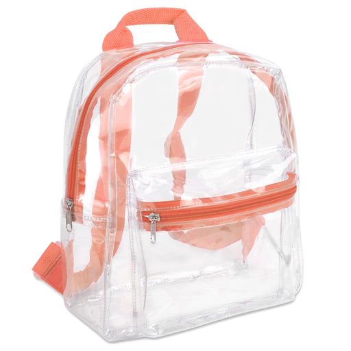 Trailmaker Clear Mini Backpack - Peach - BagsInBulk.ca