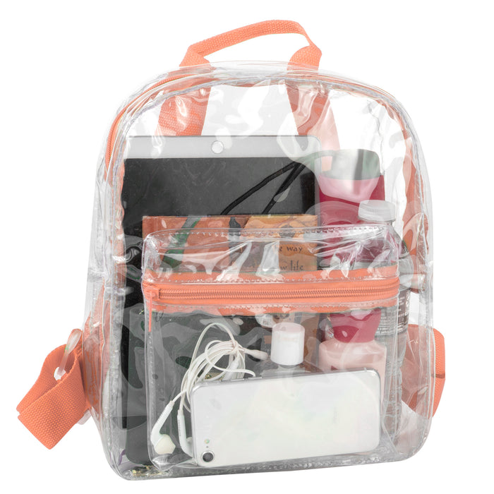 Trailmaker Clear Mini Backpack - Peach - BagsInBulk.ca