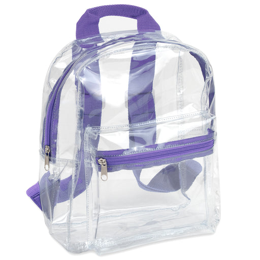 Trailmaker Clear Mini Backpack - Purple - BagsInBulk.ca