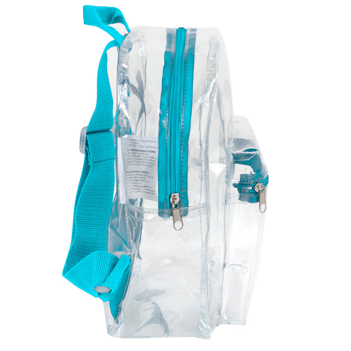 Trailmaker Clear Mini Backpack - Aqua - BagsInBulk.ca