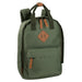 12-Inch Squared Mini Backpack with Twin Handle - Hunter Green - BagsInBulk.ca