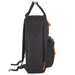 12-Inch Squared Mini Backpack with Twin Handle - Black - BagsInBulk.ca