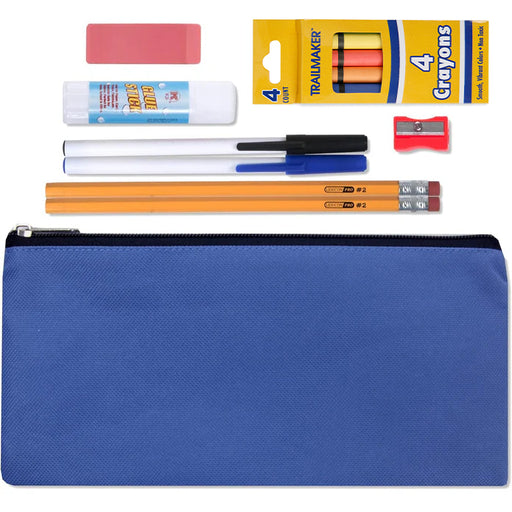 12 Piece School Supply Kit - BagsInBulk.ca