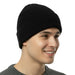 Adult Knit Winter Hat Beanie – Black - BagsInBulk.ca