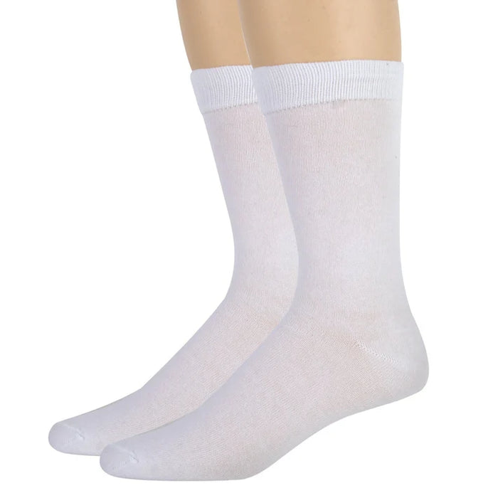 Women's Solid Crew Socks - BagsInBulk.ca