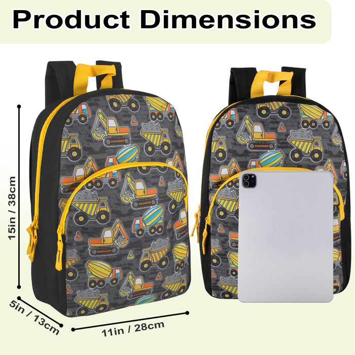 15 Inch Character Backpacks - Boys Assortment - BagsInBulk.ca