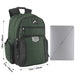 Reflective Multi Pocket Backpack with Laptop Section - 4 Colors - BagsInBulk.ca