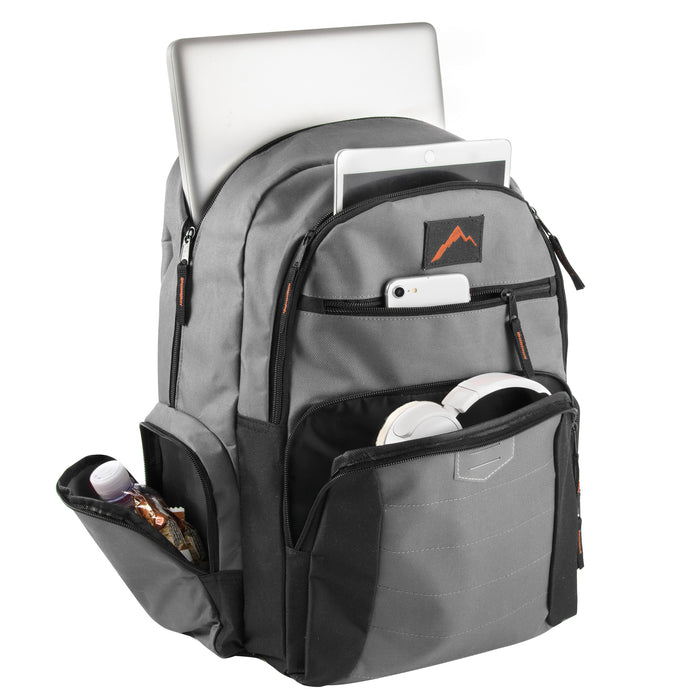 Reflective Multi Pocket Backpack with Laptop Section - 4 Colors - BagsInBulk.ca