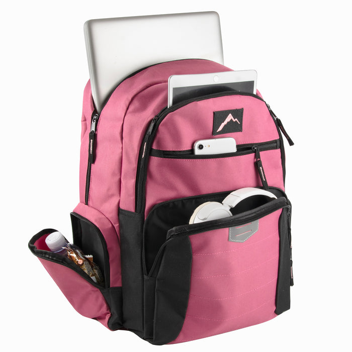 Reflective Multi Pocket Backpack with Laptop Section - 3 Girl Colors - BagsInBulk.ca