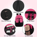 18 Inch Double Flap & Daisy Chain Backpack - 3 Pastel Colors - BagsInBulk.ca
