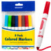 8 Pack of Broad Tip Markers - BagsInBulk.ca