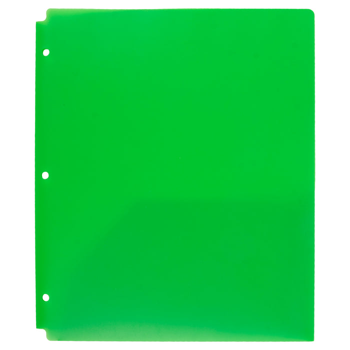 Bulk Translucent Matte 2-Pocket Poly Folders by SS7356