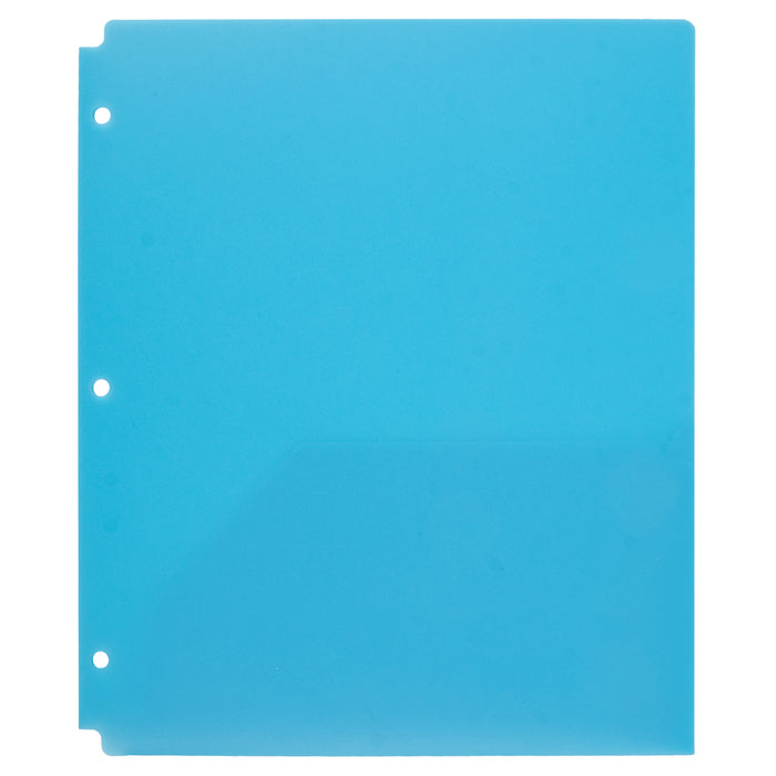 Bulk Translucent Matte 2-Pocket Poly Folders by SS7356
