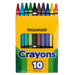 10 Pack Of Crayons - BagsInBulk.ca