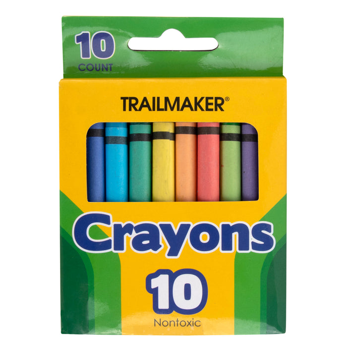 10 Pack Of Crayons - BagsInBulk.ca