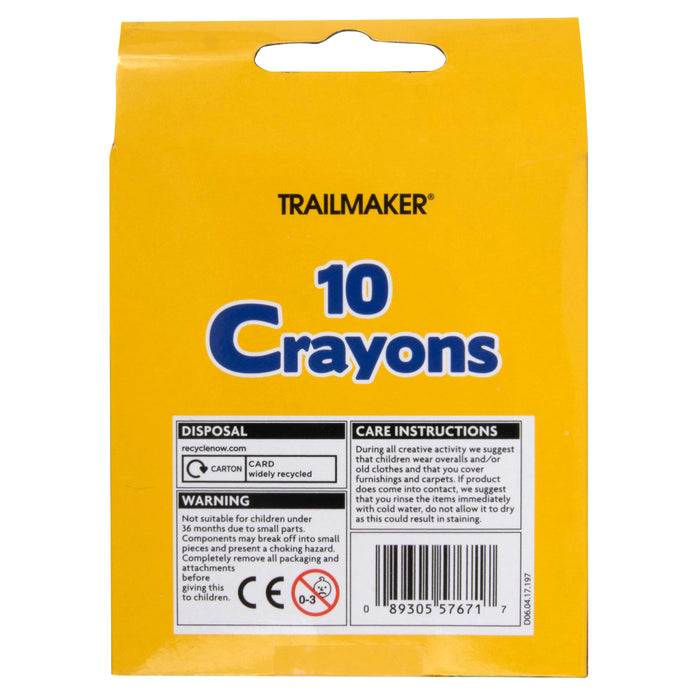 10 Pack Of Crayons - BagsInBulk.ca