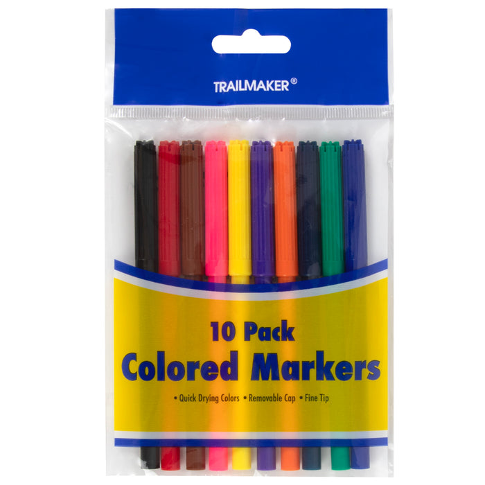 10 Pack of Markers - BagsInBulk.ca