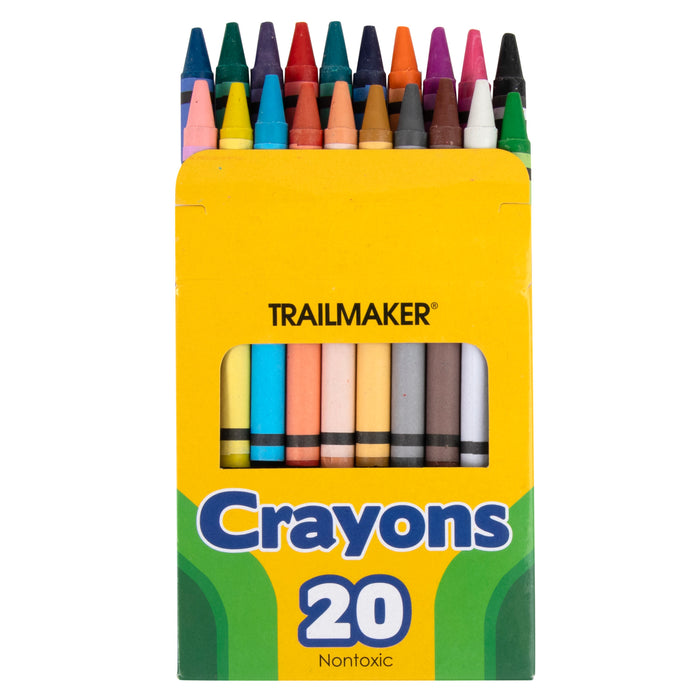 20 Pack of Crayons - BagsInBulk.ca