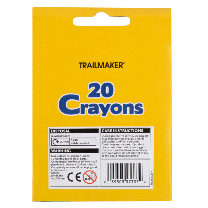 20 Pack of Crayons - BagsInBulk.ca