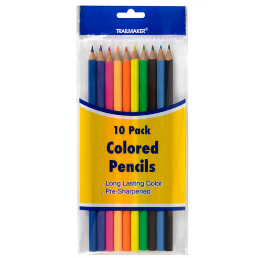 10 Pack of Colored Pencils - BagsInBulk.ca