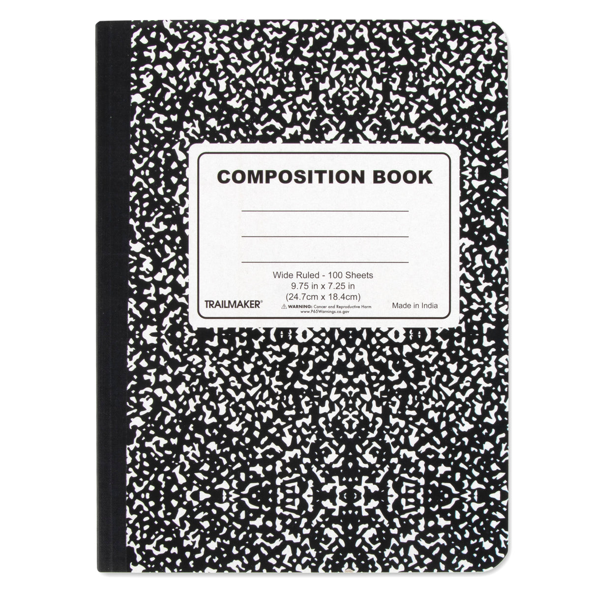 100 sheets page wide ruled composition book