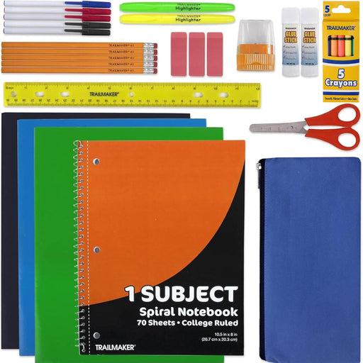 30 Piece School Supply Kit - BagsInBulk.ca