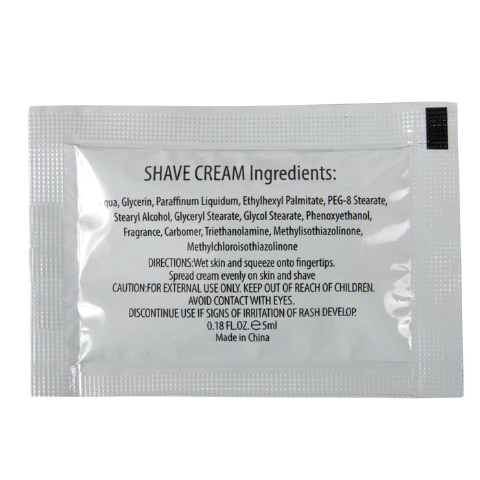 Shaving Cream Packs - 0.18 Oz - BagsInBulk.ca