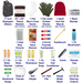 Warm Essential 34-Piece Homeless Care Hygiene Kit with Backpack, Poncho, Socks - BagsInBulk.ca