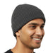 Adult Wool Knit Hat Beanie - Grey - BagsInBulk.ca