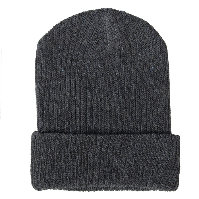 Adult Wool Knit Hat Beanie - Grey - BagsInBulk.ca