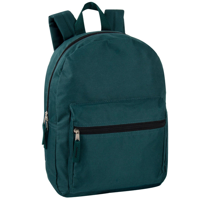 15 Inch Basic Backpack - 6 Colors - BagsInBulk.ca