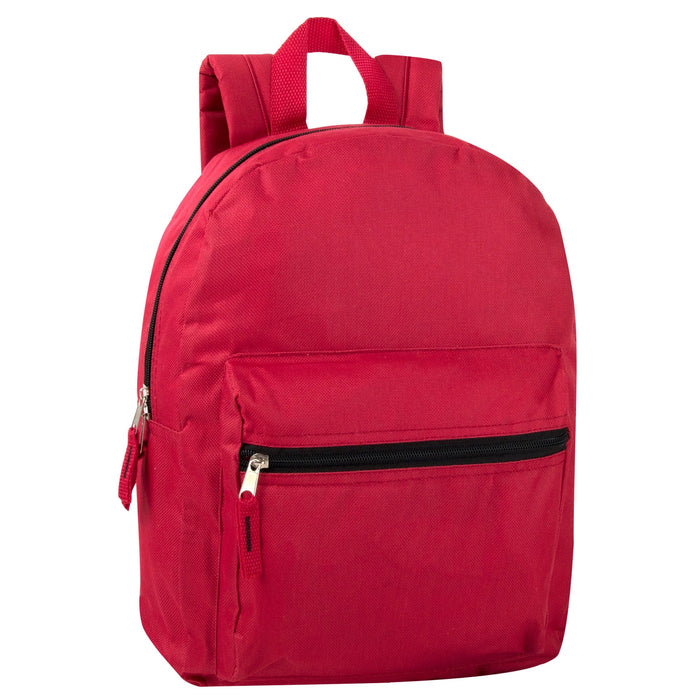 15 Inch Basic Backpack - 6 Colors - BagsInBulk.ca