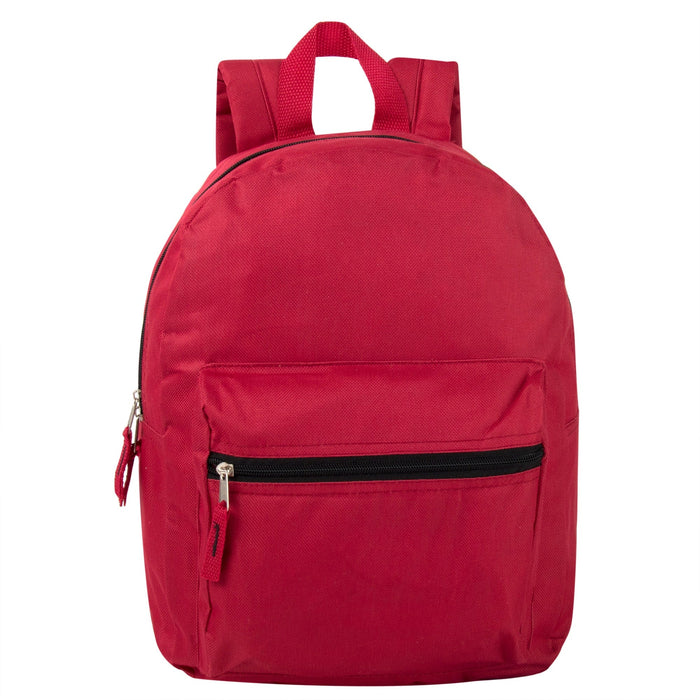 15 Inch Basic Backpack - 6 Colors - BagsInBulk.ca