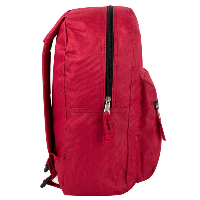 15 Inch Basic Backpack - 6 Colors - BagsInBulk.ca