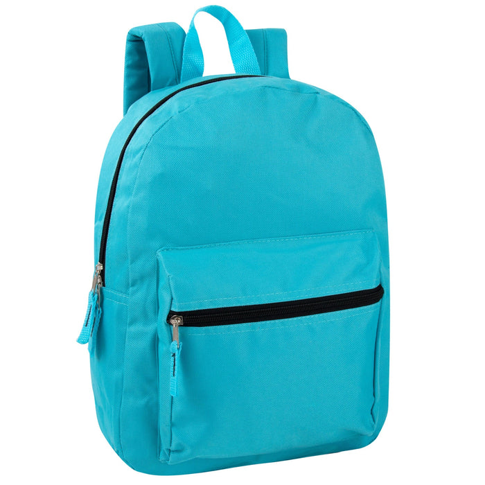 15 Inch Basic Backpack - 12 Colors - BagsInBulk.ca