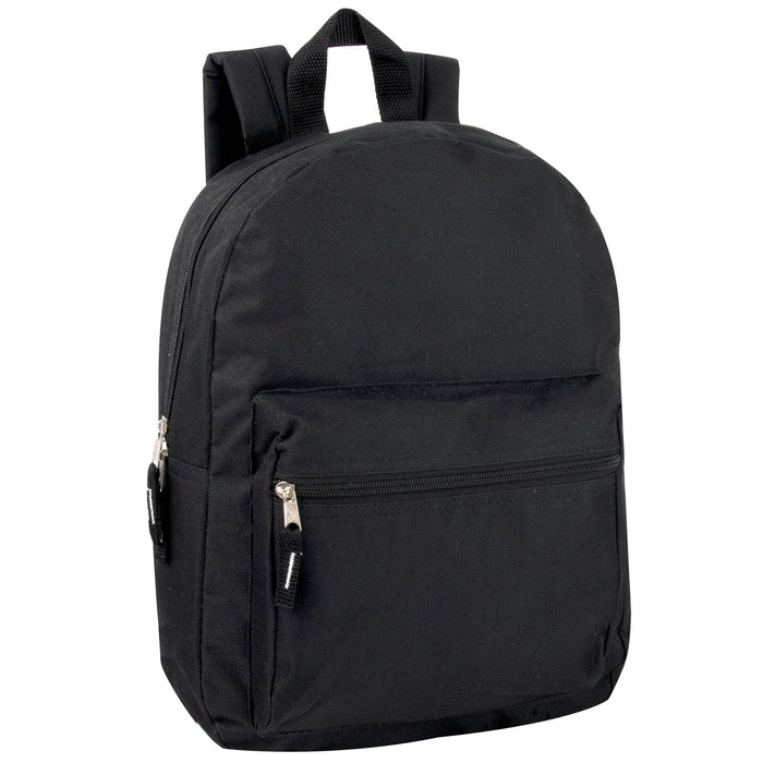 15 Inch Basic Backpack - 12 Colors - BagsInBulk.ca