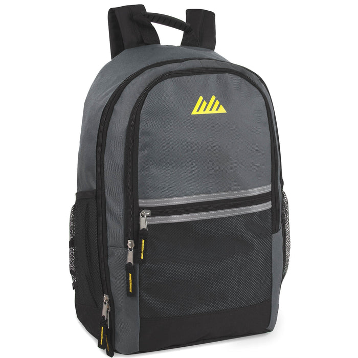 Wholesale 18 Inch Multi Pocket Reflective Backpack - 5 Colors