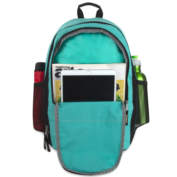 Wholesale 18 Inch Multi Pocket Reflective Backpack - Girls 3 Colors