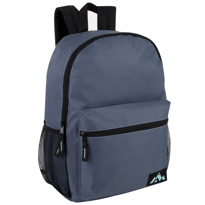 Wholesale Classic 18 Inch Front Pouch Backpack - Boys 5 Colors
