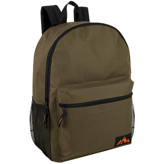 Wholesale Classic 18 Inch Front Pouch Backpack - Boys 5 Colors